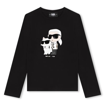 T-shirt avec imprimé placé KARL LAGERFELD KIDS