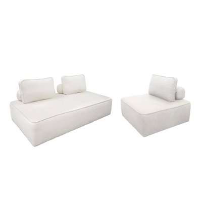 Ensemble chauffeuses pour canapé modulable 3 places bouclette BAO SWEEEK