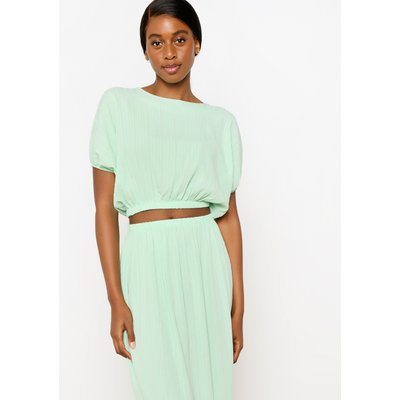 Blouse cropped avec élastique LOLALIZA