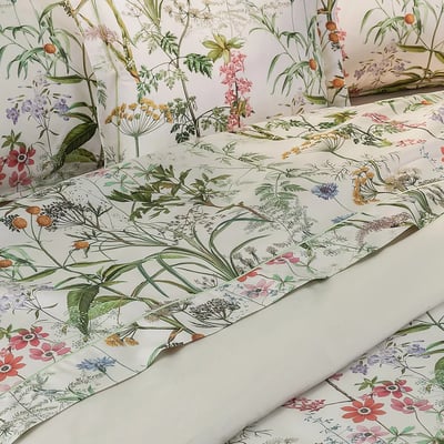 Drap plat satin de coton PRAIRIE LEGERE GARNIER THIEBAUT