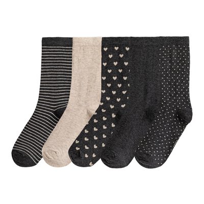 Confezione di 5 paia di calze corte LA REDOUTE COLLECTIONS