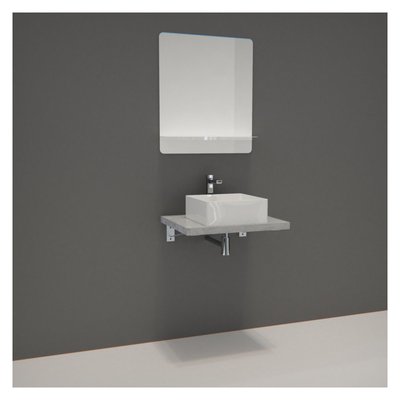 Meuble simple + vasque + miroir WILL MOB IN