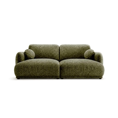 Pietro - Canapé droit 3 places en tissu texturé LISA DESIGN
