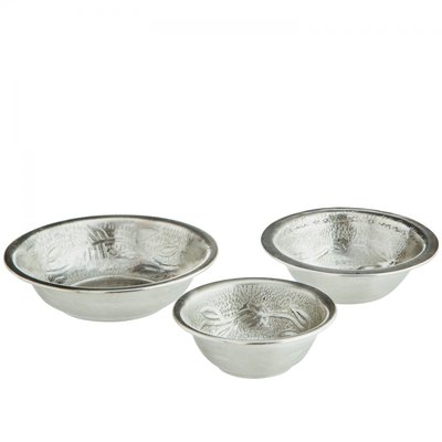 Lot de 3 bols en aluminium martelé MADAM STOLTZ
