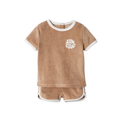Ensemble en éponge T-shirt + short VERTBAUDET