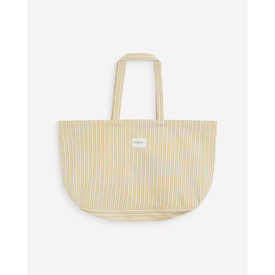 Tote bag large en coton rayé rouge Wanda GRACE & MILA