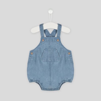 Barboteuse sans manches chambray en coton BIO, certifié OEKO-TEX BOUT'CHOU