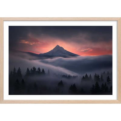 Affiche Brume en Oregon HEXOA