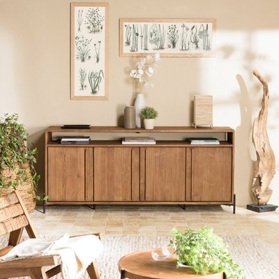 Buffet enfilade 4 portes en teck recyclé massif 194 cm SWING PIER IMPORT