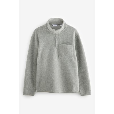 Sweat à col zippé en mélange de laine NEXT