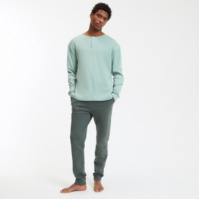 Пижама с тунисским воротником и длинными рукавами LA REDOUTE COLLECTIONS