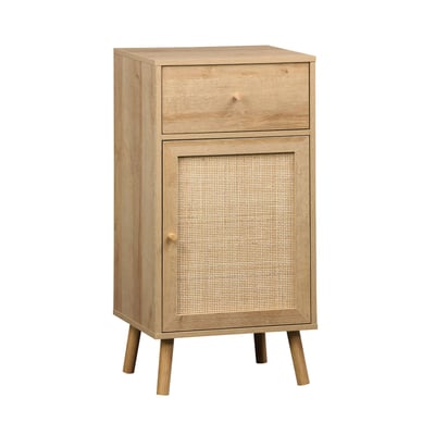 Meuble salle de bain décor bois et cannage BOHÈME SWEEEK