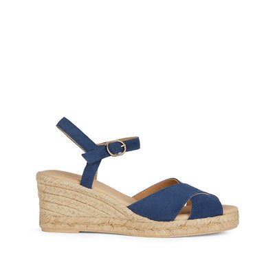 Gelsa Leather Wedge Espadrilles GEOX