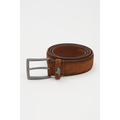 Ceinture en cuir aspect daim MCS