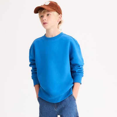 Sweatshirt mit Rundhalsausschnitt, aus Molton LA REDOUTE COLLECTIONS