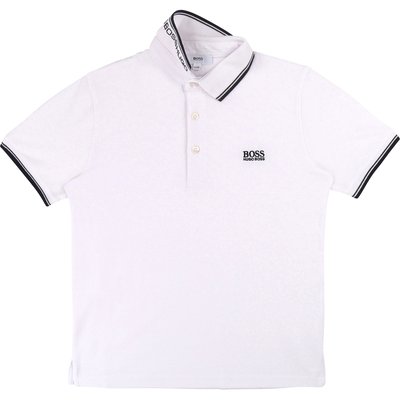 Polo coton piqué avec logo BOSS KIDSWEAR