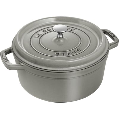 Cocotte ronde 24 cm Gris graphite STAUB