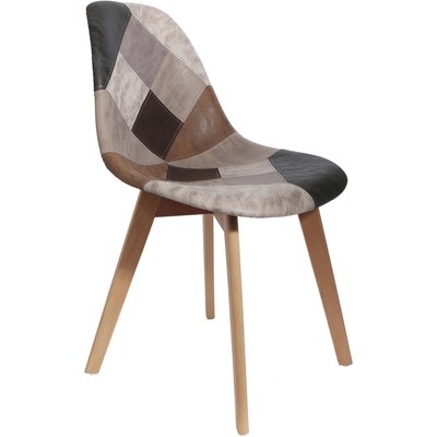 Chaise en bois de hêtre et polypropylène Patchwork CMP