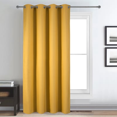 Rideau déco uni occultant et thermique HOME MAISON
