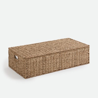 Malle de rangement dessous de lit, en jonc de mer, JUBO LA REDOUTE INTERIEURS
