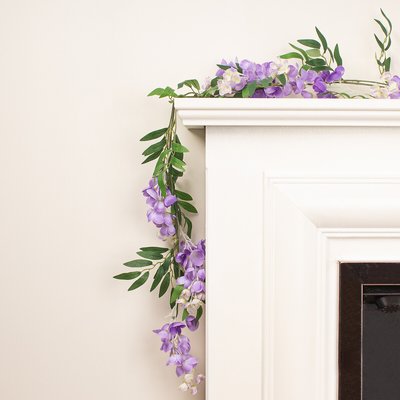Pack of 2 190cm Artificial Lilac Wisteria Garlands SO'HOME