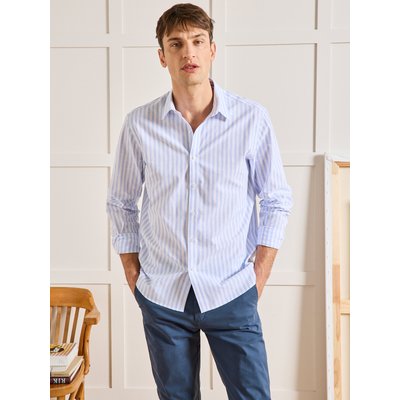 Chemise rayée coton et lin Regular Fit CYRILLUS