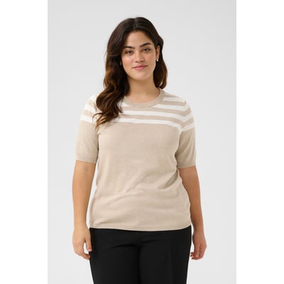 Pullover en maille manches mi-longues KAFFE CURVE