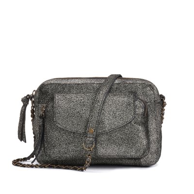 Sac a main imitation croco noir La Redoute