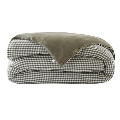 Housse de couette réversible en gaze de coton  Modèle VICKIE EDEN