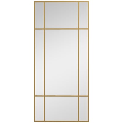 Miroir mural Verre Noir HOMCOM