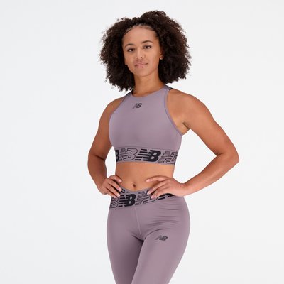 Relentless Crop Bra Brassière col rond. NEW BALANCE