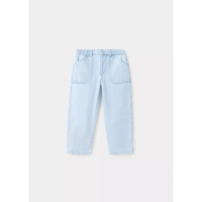 Jean droit taille élastique MANGO BABY
