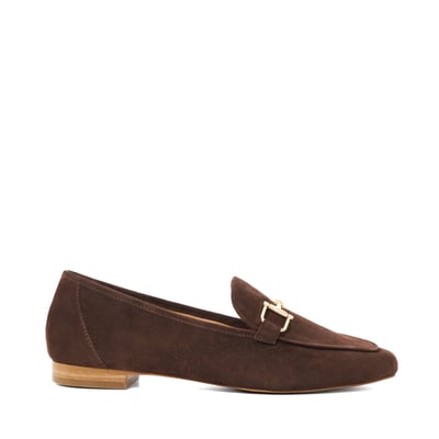 Mocassins en daim avec bordure métallique - GRAINED DUNE LONDON