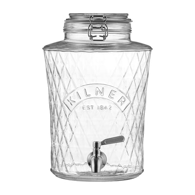 5L Kilner Clip Top Diamond Drinks Dispenser KILNER