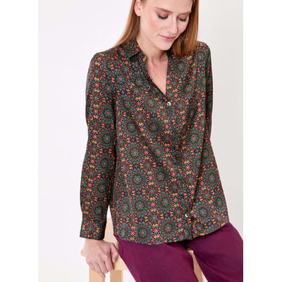 Chemise droite satinée REY LA FIANCÉE
