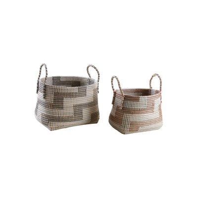 Corbeilles de rangement en jonc de mer (Lot de 2) AUBRY GASPARD
