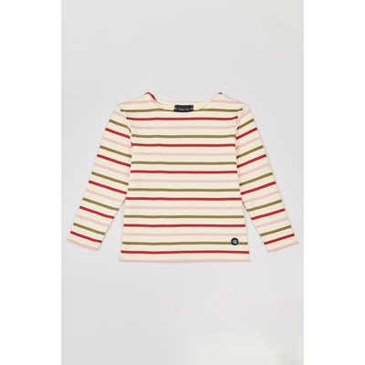 Marinière tricolore en coton épais KIDS ARMOR-LUX