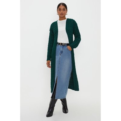 Gilet long femme vert sapin La Redoute