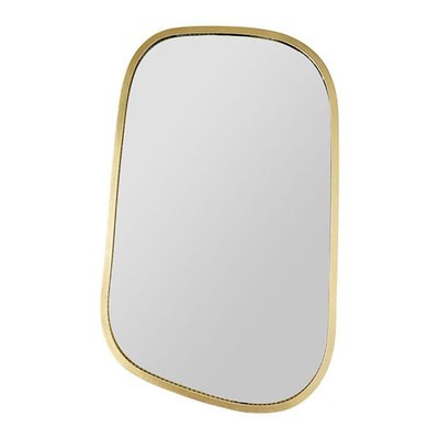 Miroir Métal Doré Organique DECORATIE