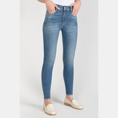 Jeans skinny taille haute POWER, 7/8ème LE TEMPS DES CERISES