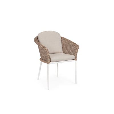 Fauteuils de jardin tressés et hydrofuges beiges (lot de 2) - AVEA HELLIN, DEPUIS 1862