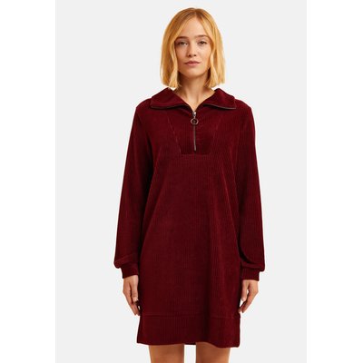 Robe zippée maille velours côtelée ICODE