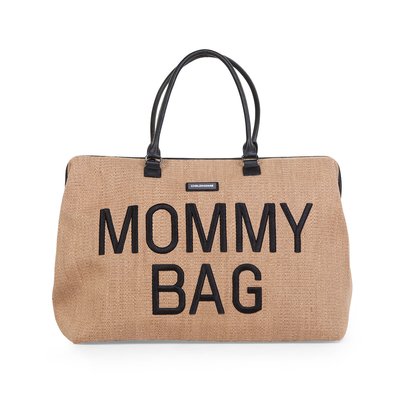 Sac à langer mommy bag raffia CHILDHOME