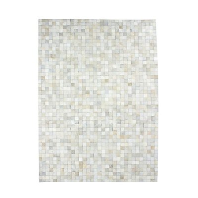 Tapis en cuirs recyclés motif mosaïque THE DECO FACTORY