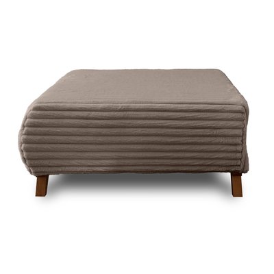 Pouf en velours côtelé  - CRISTAL LISA DESIGN