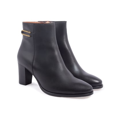 Bottines bijoux talon Zélie cuir JULES & JENN
