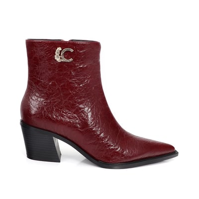 Bottines à talons effet cuir vielli LOLA CASADEMUNT