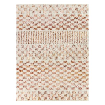 Tapis shaggy poils longs motif contemporain BOHO AFK LIVING