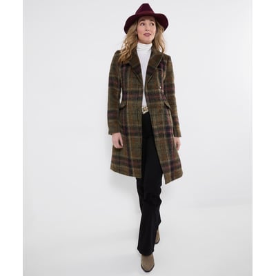 Manteau à Carreaux Asymétrique Tessa JOE BROWNS