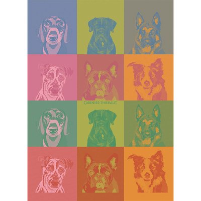 Torchon pur coton CHIENS GARNIER-THIEBAUT